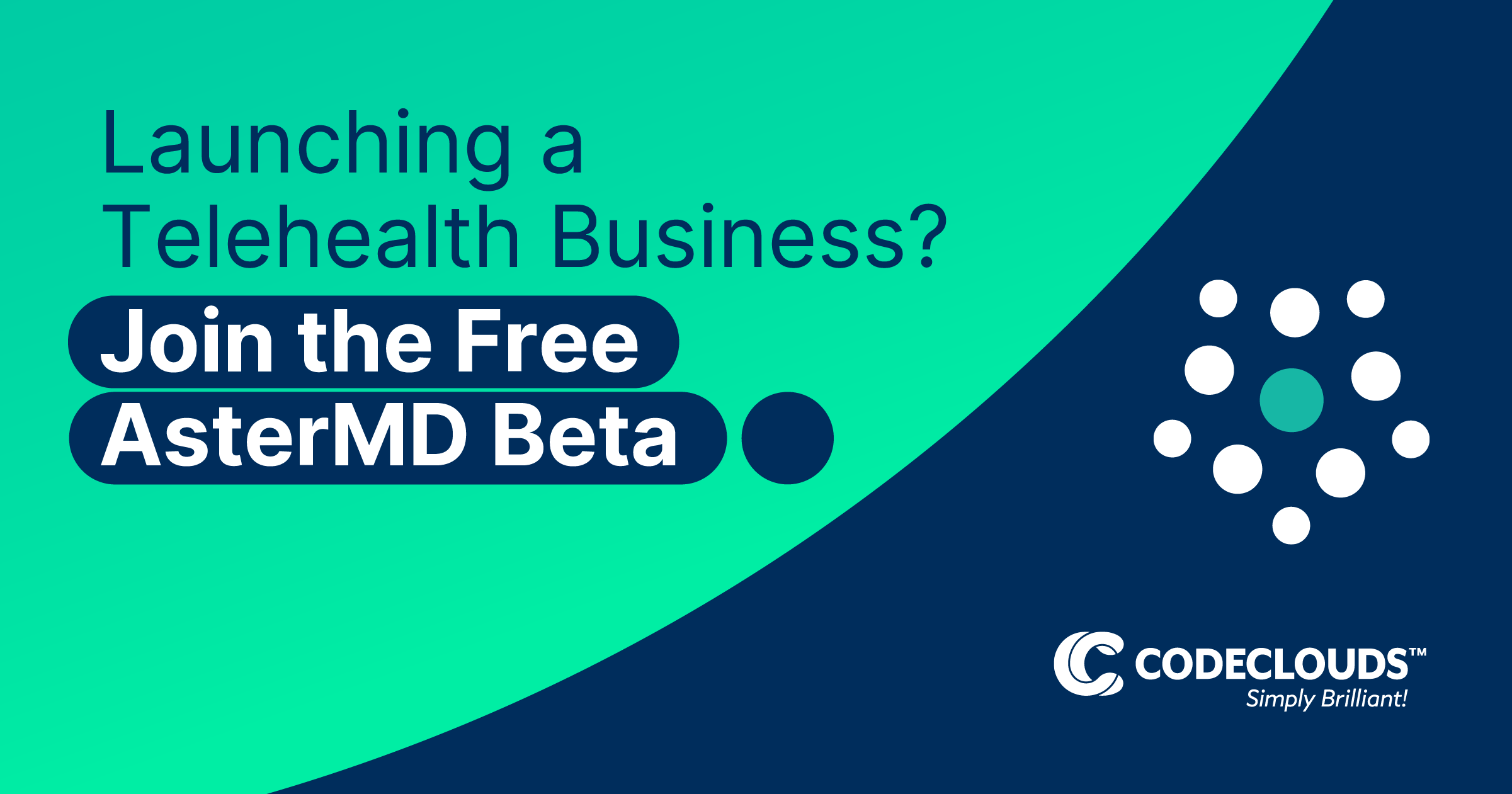 try AsterMD for your next telehealth business without waiting for expensive custom development